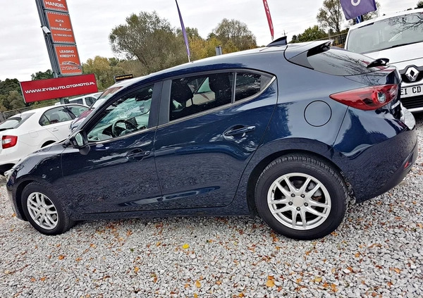 Mazda 3 cena 53900 przebieg: 121000, rok produkcji 2016 z Pieńsk małe 667